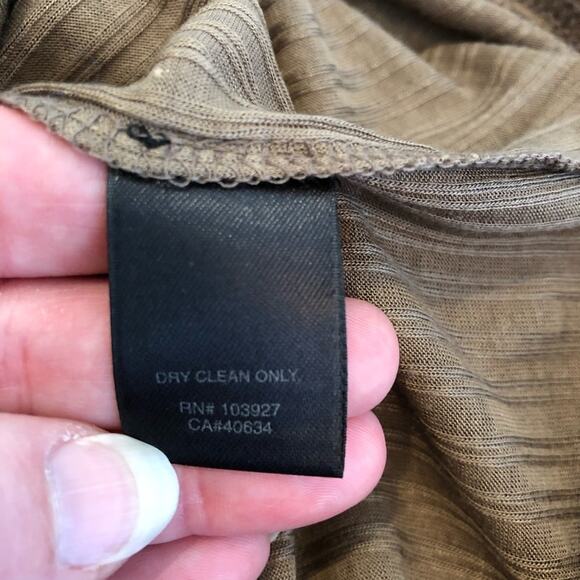 Marc by Marc Jacobs brown ribbed knit silk blend turtleneck top size Small - Picture 8 of 13